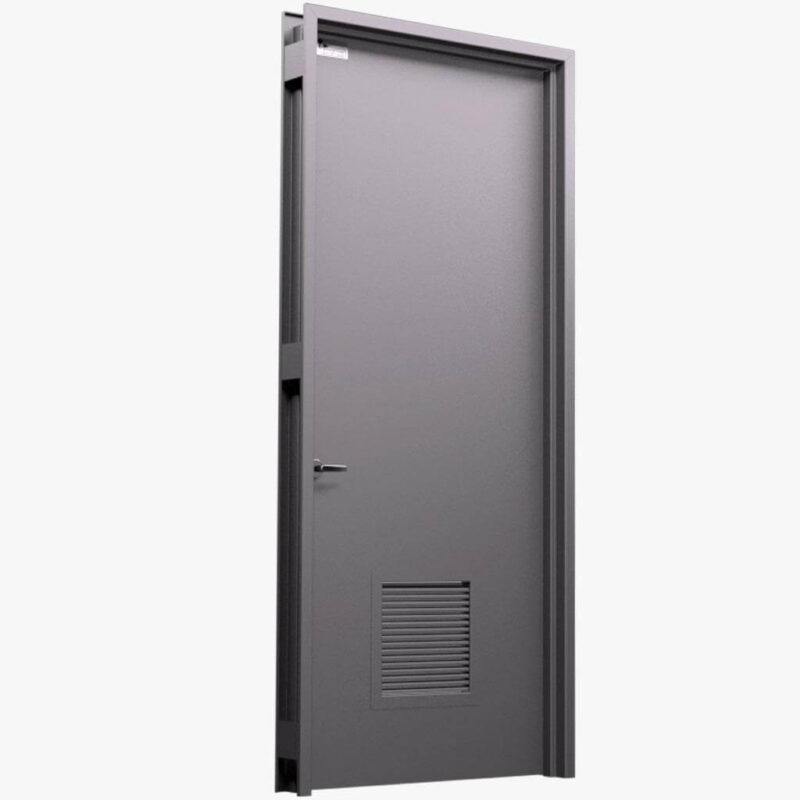 Puerta metalica louver